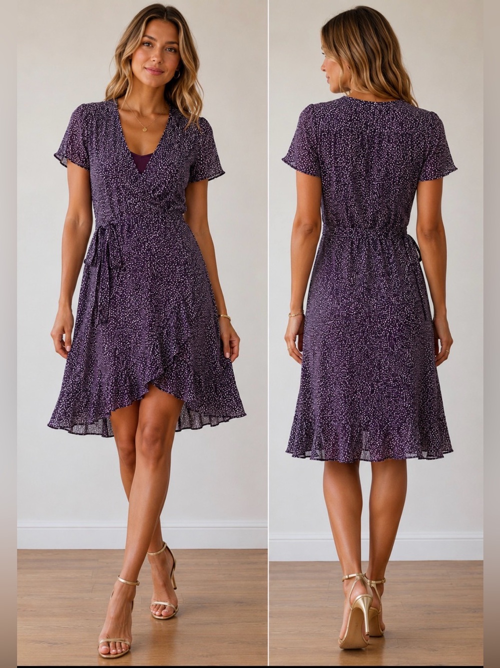 Parker Indie Ruffled Printed Silk Dress